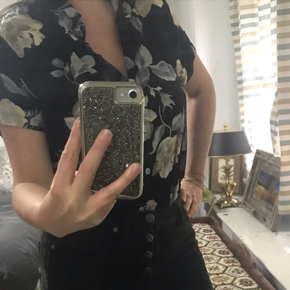 Vintage Karen Kane floral blouse